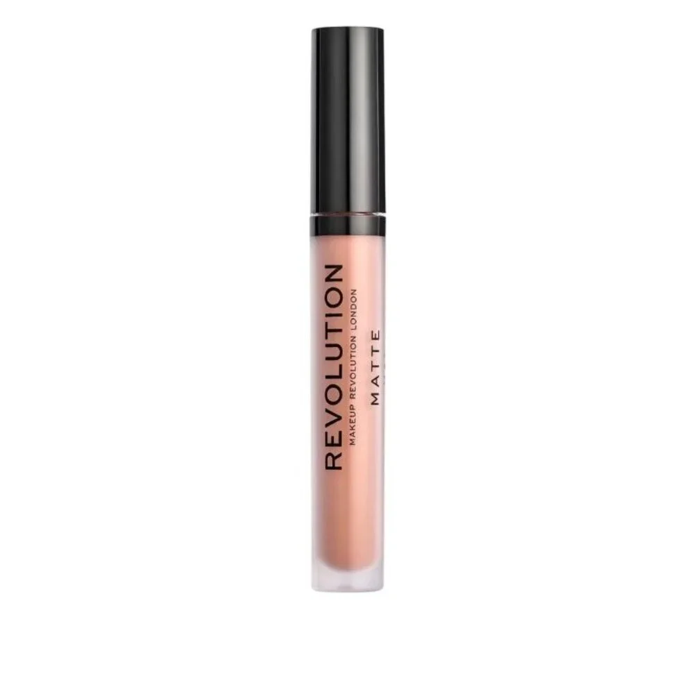Makeup Revolution Matte Vegan Liquid Lipstick 121 Head-Turner Long-Lasting Nude